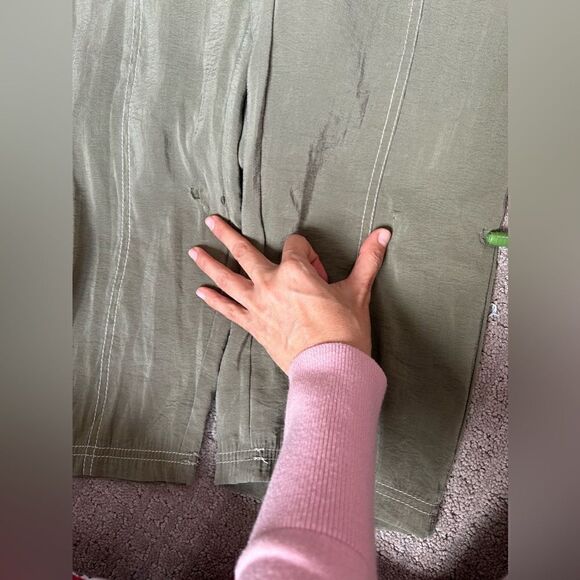 Zara Green Long Sleeves Belted Jumpsuit - Picture 15 of 15